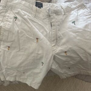 J. Crew White Gramercy Shorts